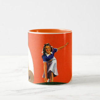 Bowling Strike Two-Tone Coffee Mug