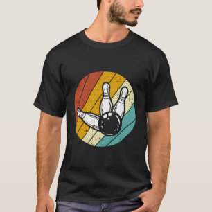 Bowling Sunset Retro Bowler Team Men Women Kids Bo T-Shirt