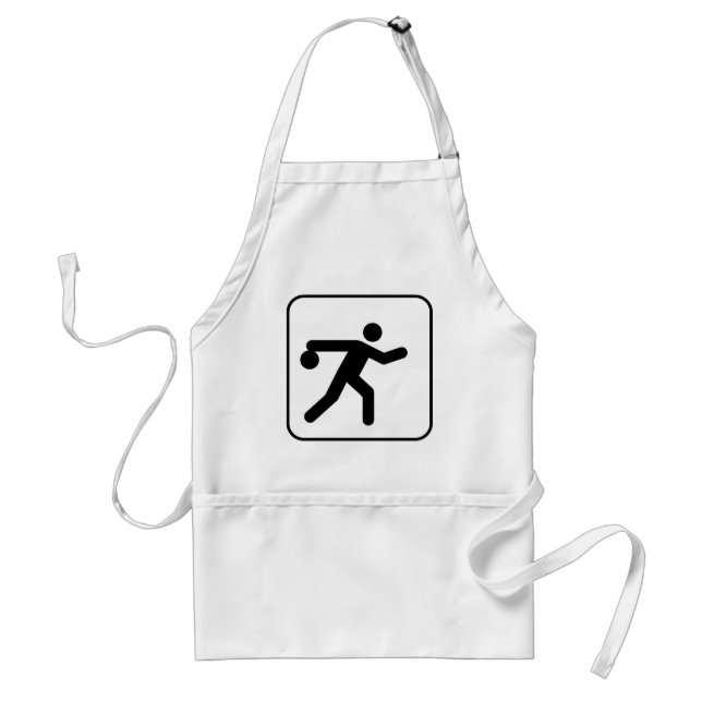 Bowling Symbol Apron (Front)
