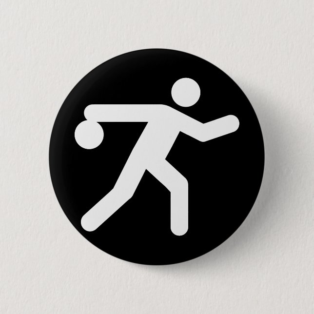 Bowling Symbol Button (Front)