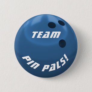 Bowling Team 6 Cm Round Badge