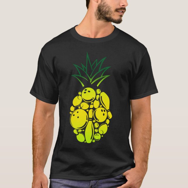 Bowling Team Bowling Pineapple Pineapple T-Shirt (Front)