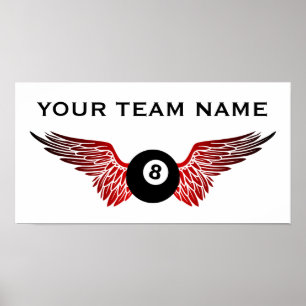 bowling team name poster