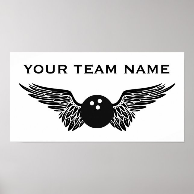 bowling team name poster (Front)