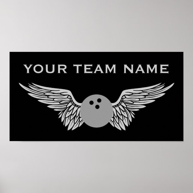 bowling team name poster (Front)