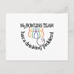 Bowling Team Postcard