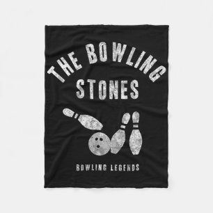 Bowling Team Shirt Bowling Stones Matching League  Fleece Blanket