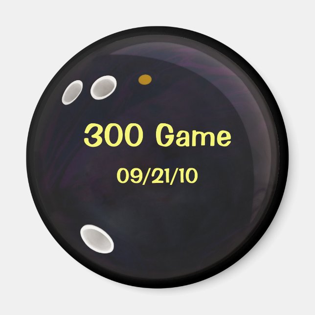 Bowling the Perfect Game Score Magnet (Front)