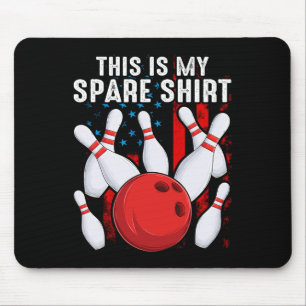 Bowling This Is My Spare Bowler Kids Boys Girl Tod Mouse Pad
