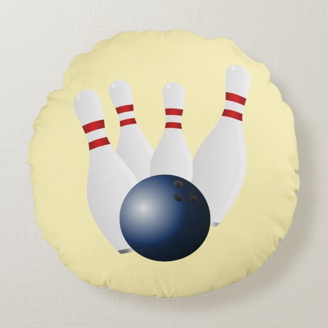 Bowling  throw pillow (Front)