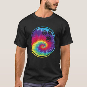 Bowling Tie Dye Rainbow Kids Boys Teenage Men Girl T-Shirt