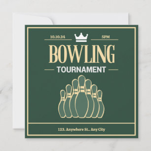 bowling tournament invitation