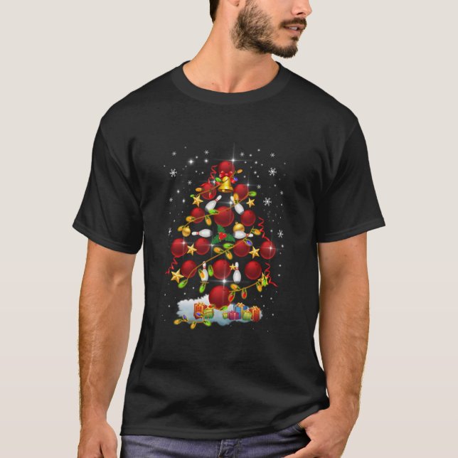 Bowling Tree Lights For T-Shirt (Front)