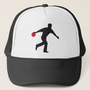 bowling trucker hat