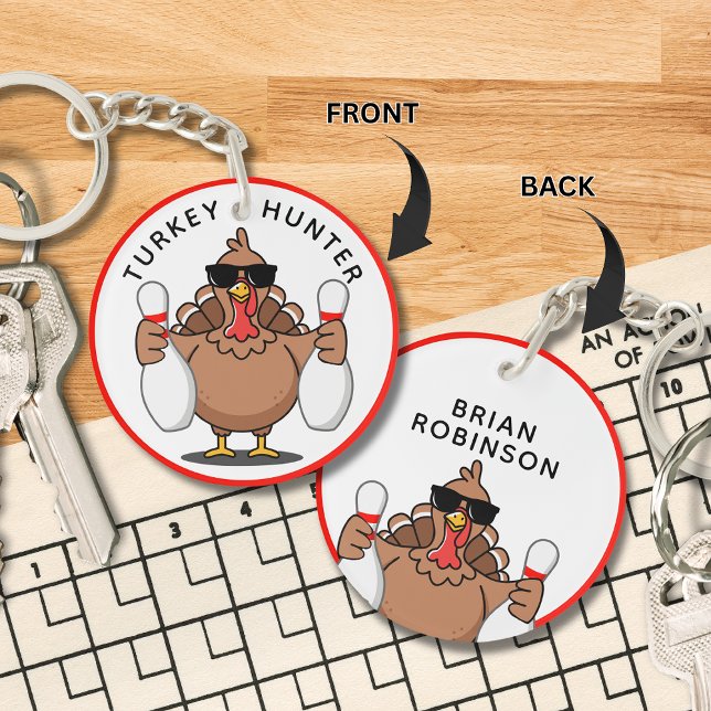 Bowling Turkey Hunter Keychain (Creator Uploaded)