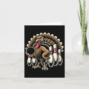 Bowling Turkey Thanksgiving Thanksgiving Day Turke Card
