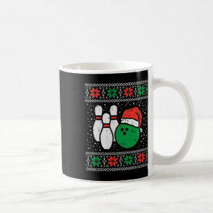 Bowling Ugly Christmas Sweater Sport Bowls Xmas Me Coffee Mug
