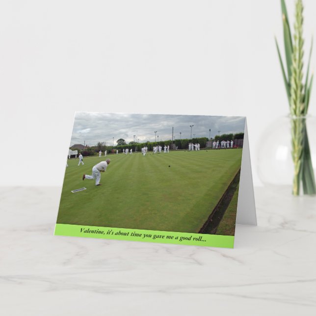 Bowling Valentine Card (Front)