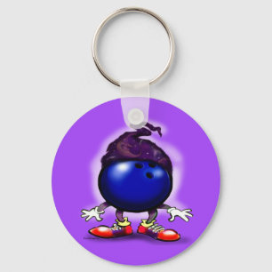 Bowling Wizard Key Ring