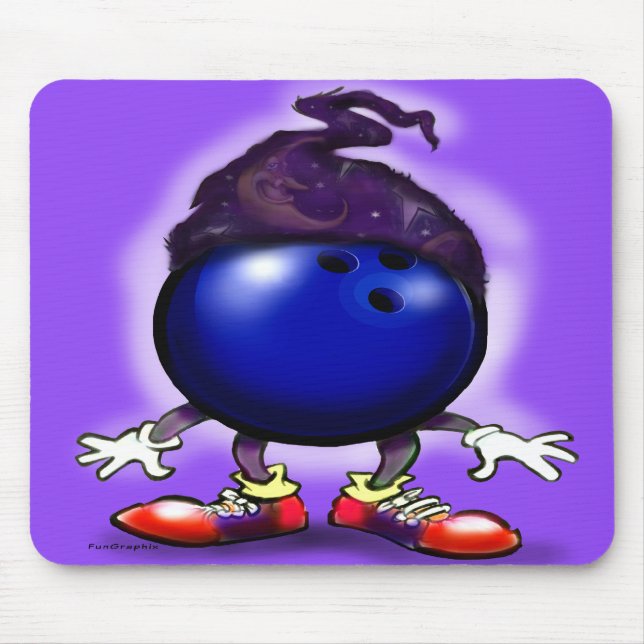 Bowling Wizard Mouse Pad (Front)