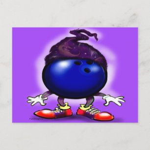 Bowling Wizard Postcard