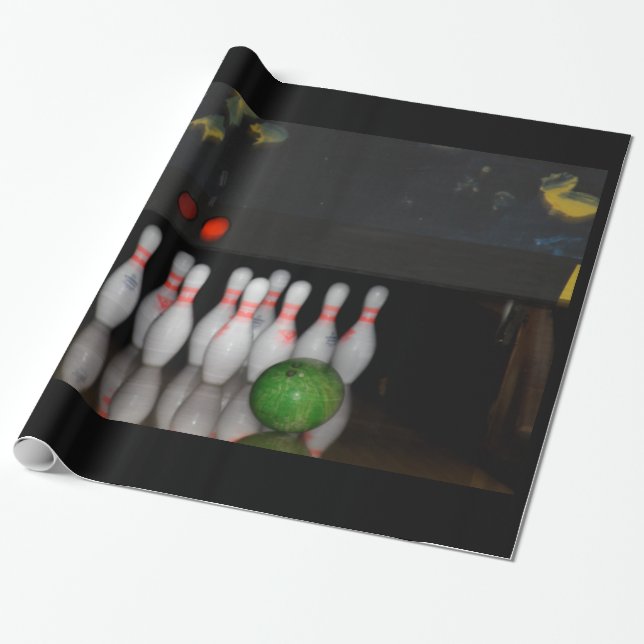 Bowling Wrapping Paper (Unrolled)