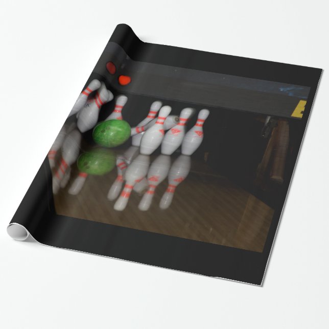 Bowling Wrapping Paper (Unrolled)
