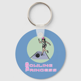 BowlingChick Princess Key Ring