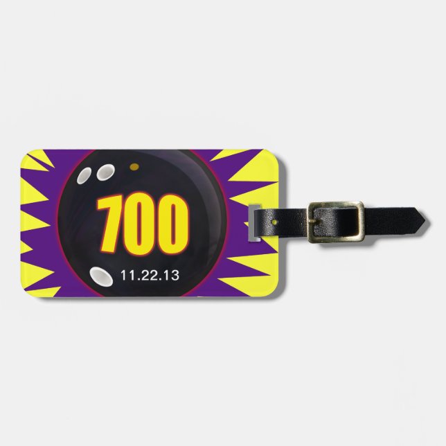 Bowling's 700 Series Luggage Tag (Front Horizontal)