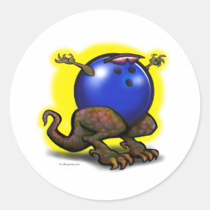BowlingZilla Classic Round Sticker