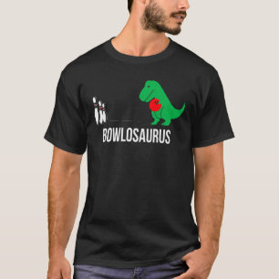 Bowlosaurus T Rex  Dinosaur Bowling T-Shirt