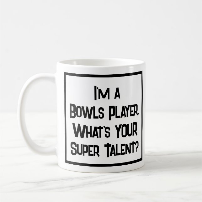 Bowls Player Super Talent. Coffee Mug (Left)