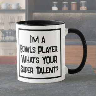 Bowls Player Super Talent. Two Tone Coffee Mug
