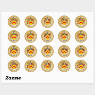 Bowman Coat of Arms Classic Round Sticker