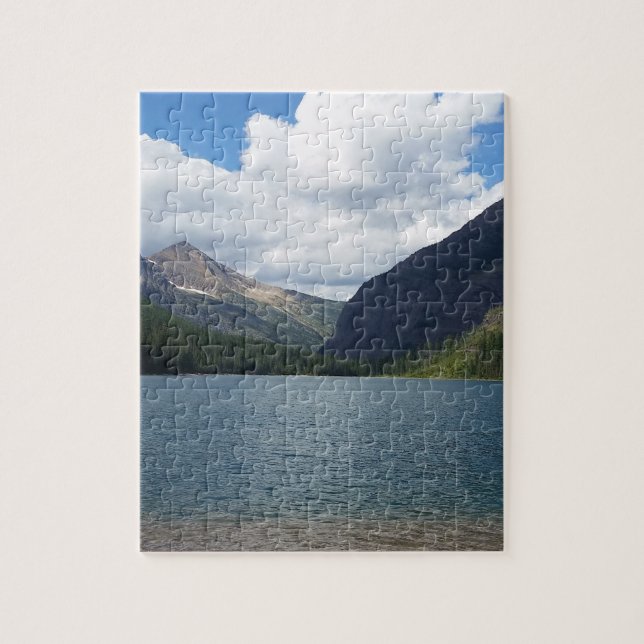 Bowman Lake - Glacier National Park Montana Jigsaw Puzzle (Vertical)