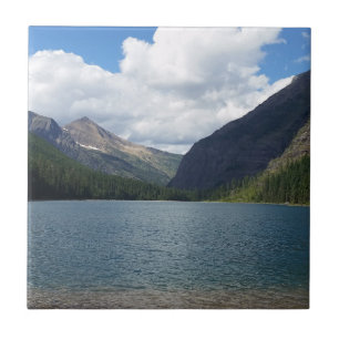 Bowman Lake - Glacier National Park Montana Tile