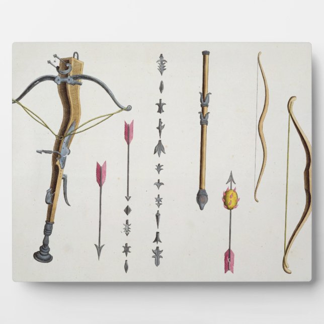 Bows and arrows from the 14th-15th century, plate plaque (Front)