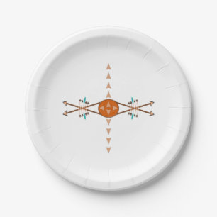 Bows And Arrows Paper Plate