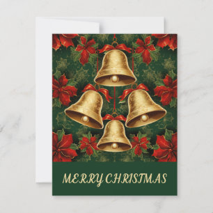 Bows And Bells - Christmas Card