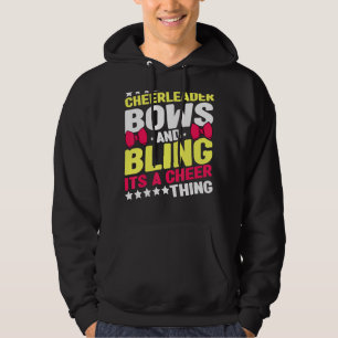 Bows And Bling Its A Cheer Thing Cheer For Kids 1 Hoodie