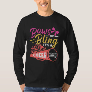 Bows And Bling Its A Cheer Thing Cheerleader T-Shirt