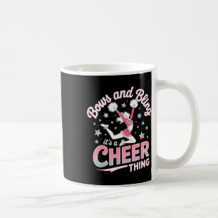 Bows And Bling It's A Cheer Thing Cheerleading Che Coffee Mug
