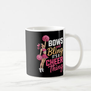 Bows And Bling It's A Cheer Thing Cheerleading Che Coffee Mug