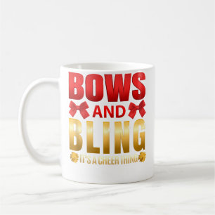 Bows And Bling Its A Cheer Thing Cheerleading Love Coffee Mug