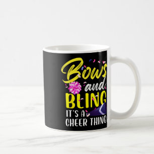 Bows And Bling It's A Cheer Thing Gymnastics Cheer Coffee Mug