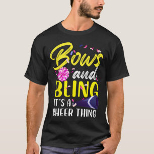 Bows And Bling It's A Cheer Thing Gymnastics Cheer T-Shirt