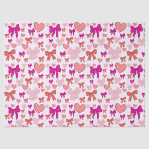 Bows and Hearts Tissue Paper