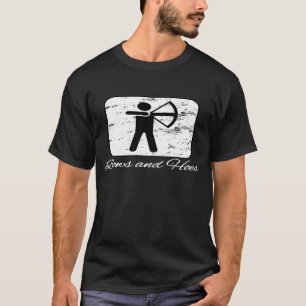 Bows And Hoes Archery Hunting Parody T-Shirt