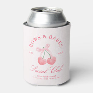 Bows & Babes Coquette Cherries Bachelorette Can Cooler