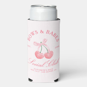 Bows & Babes Coquette Cherries Bachelorette Seltzer Can Cooler